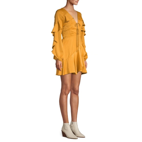 BCBGeneration Ruffle Trimmed Cocktail Dress - Picture 2 of 4